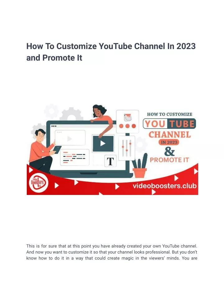 how to customize youtube channel in 2023
