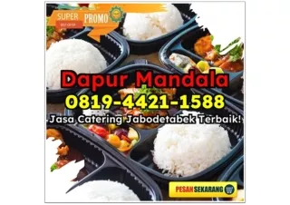 NIKMAT! CHAT 0819-4421-1588 Tukang Jasa Catering Prasmanan Murah Depok Bojongsari