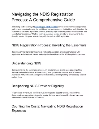 Navigating the NDIS Registration Process_ A Comprehensive Guide