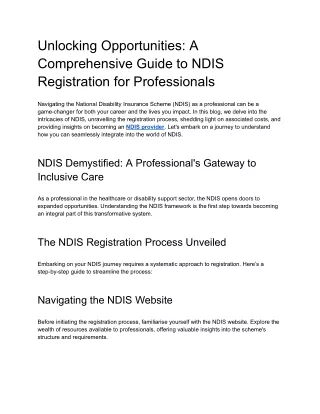 Unlocking Opportunities_ A Comprehensive Guide to NDIS Registration for Professionals