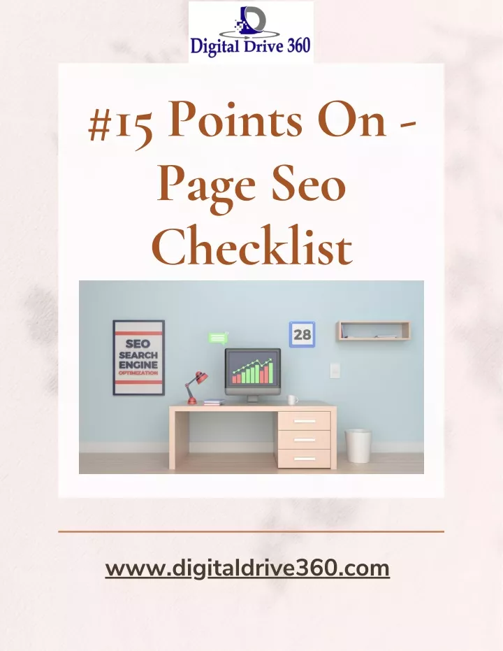 15 points on page seo checklist