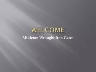 welcome