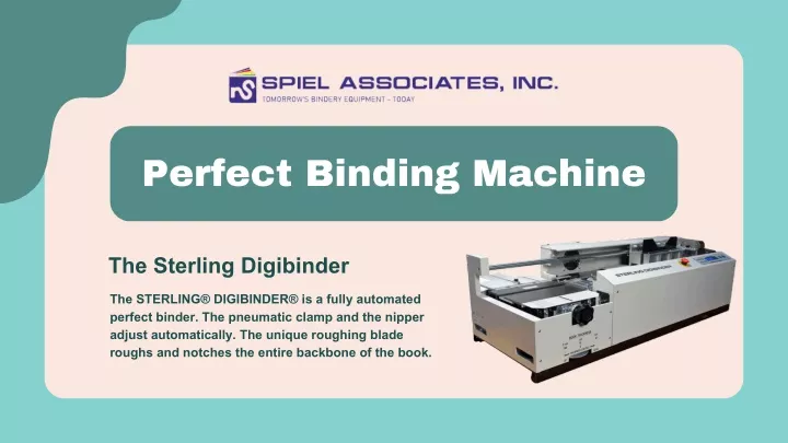 perfect binding machine