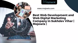 Best Web Designing Services in Sukhdev Vihar  Mojowix