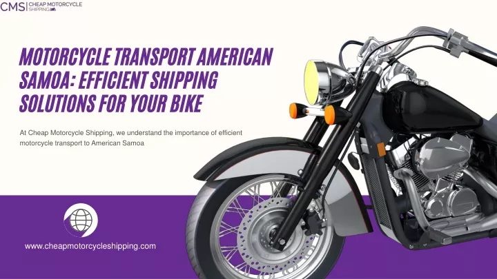 motorcycle transport american samoa efficient