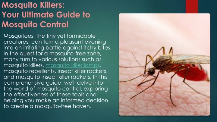 mosquito killers your ultimate guide to mosquito control