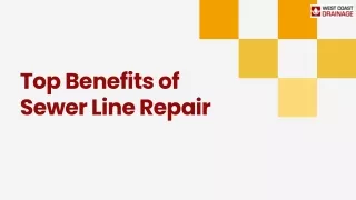 Top Benefits of Sewer Line Repair