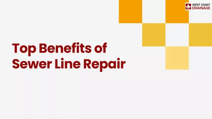 top benefits of sewer line repair