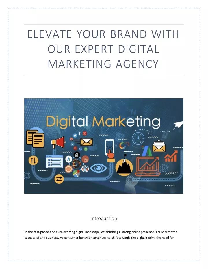 elevate your brand with our expert digital marketing agency