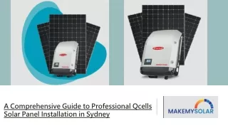 A Comprehensive Guide to Professional Qcells Solar Panel Installation in Sydney