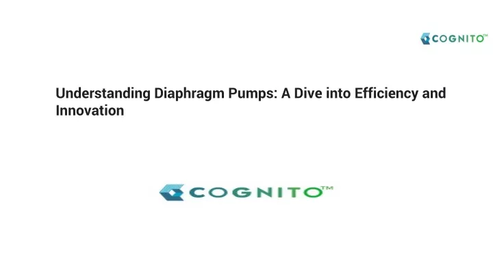 understanding diaphragm pumps a dive into