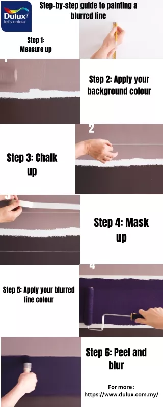 Step-by-step guide to painting a blurred line