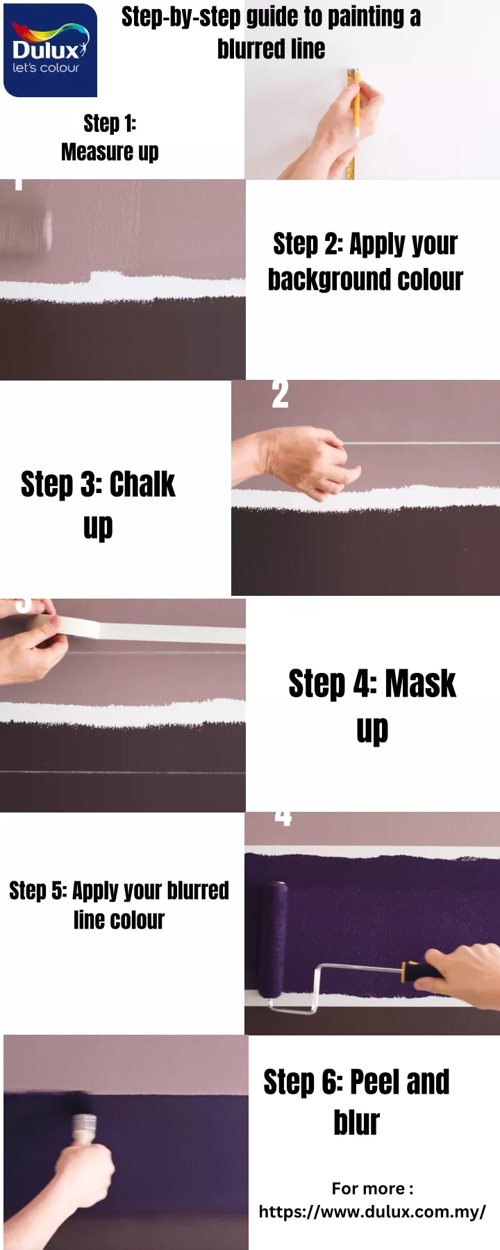 step by step guide to painting a blurred line