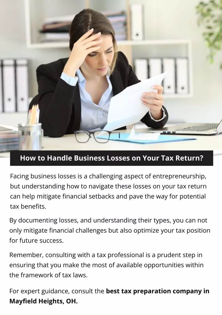 how to handle business losses on your tax return