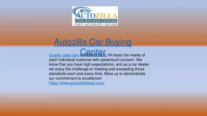 autozilla car buying center quality used cars