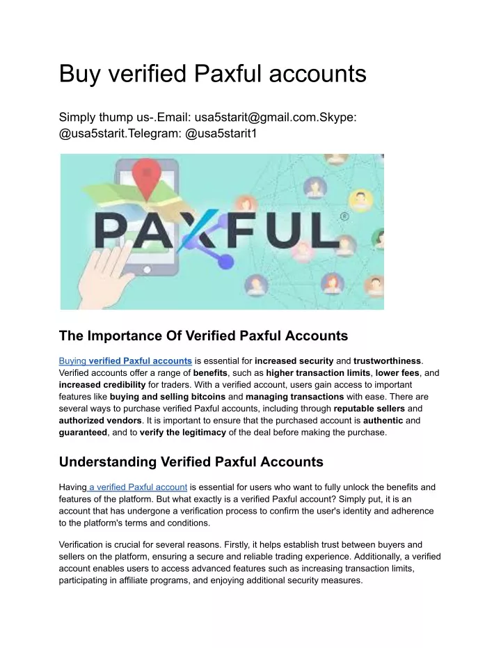buy verified paxful accounts