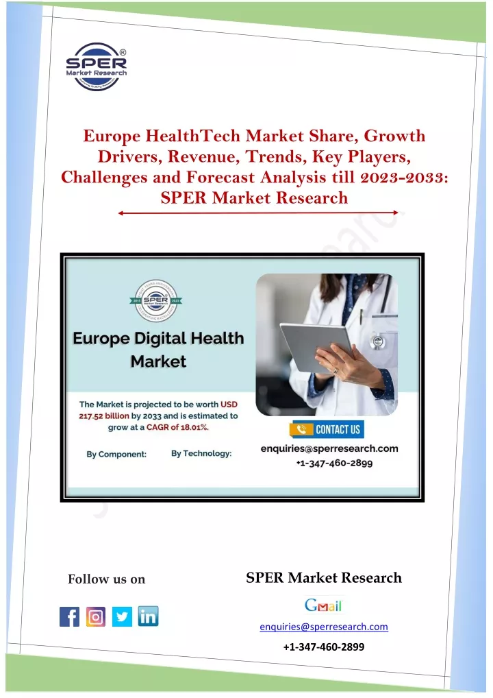 europe healthtech market share growth drivers