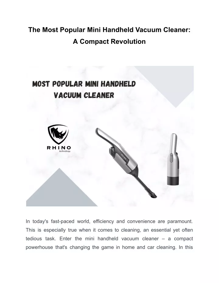 the most popular mini handheld vacuum cleaner