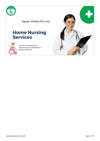 Best Home Nursing Services in Mangalore.