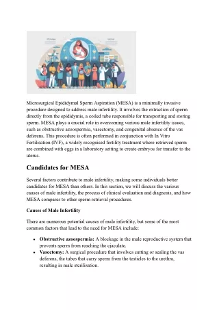 microsurgical epididymal sperm aspiration mesa