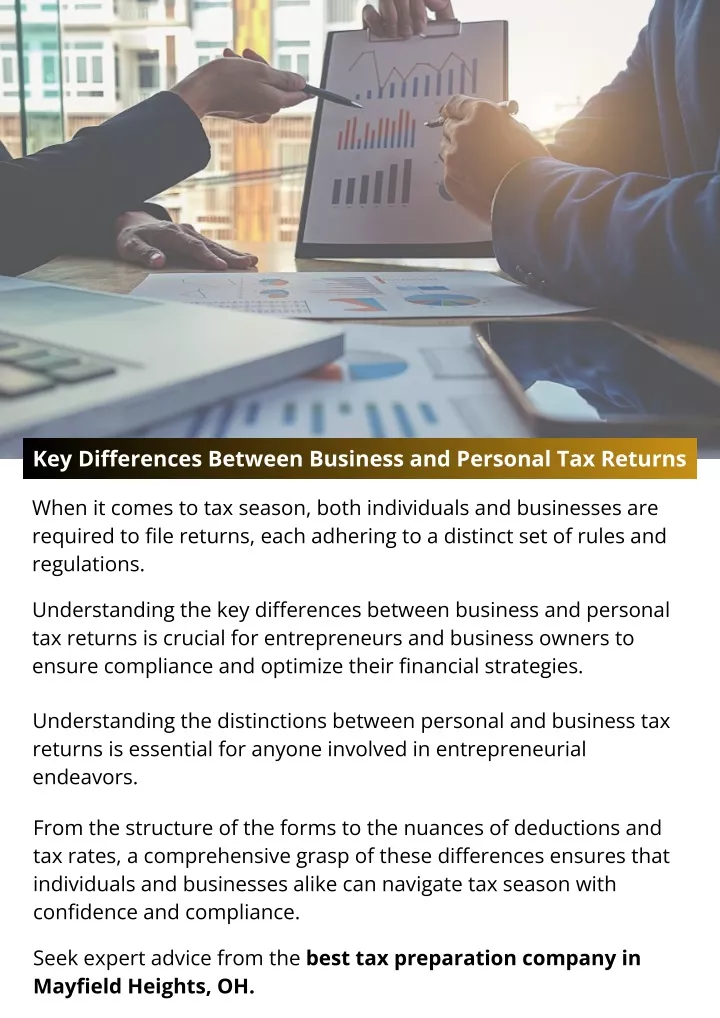 key differences between business and personal