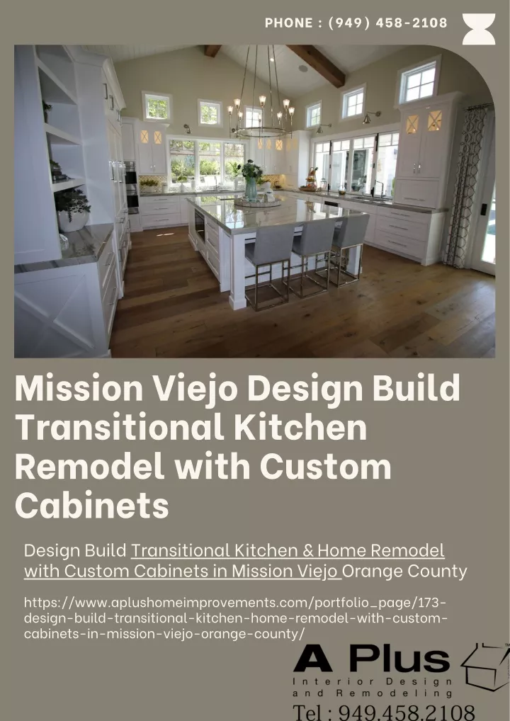 Ppt Mission Viejo Design Build Transitional Kitchen Remodel With Custom Cabinets Powerpoint 7162