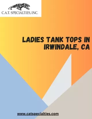 Shop Stylish Ladies Tank Tops in Irwindale, CA
