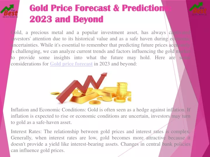 gold price forecast predictions 2023 and beyond