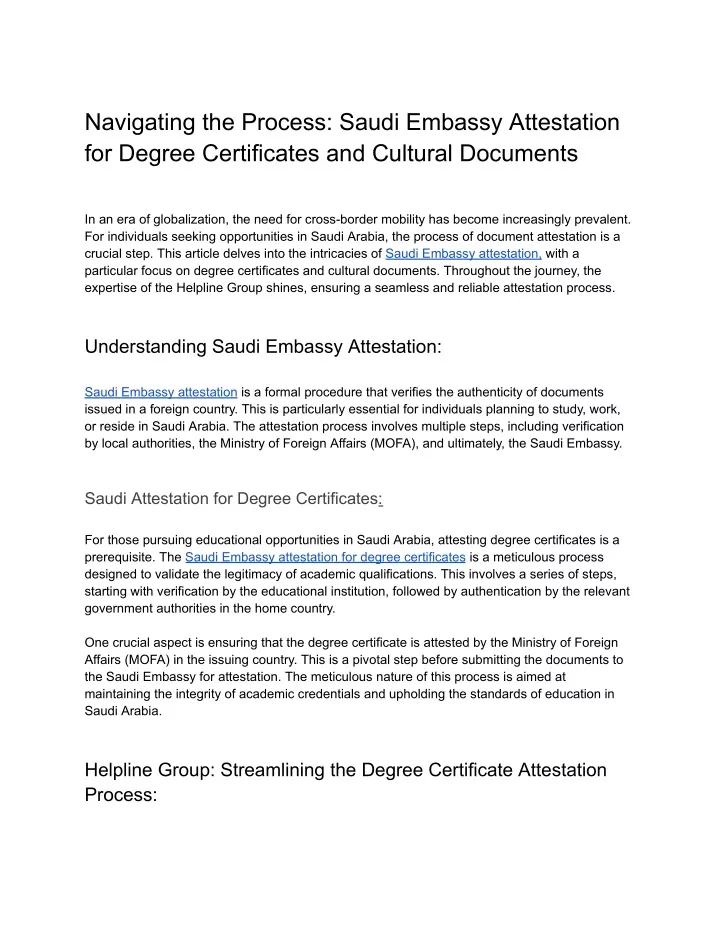 navigating the process saudi embassy attestation