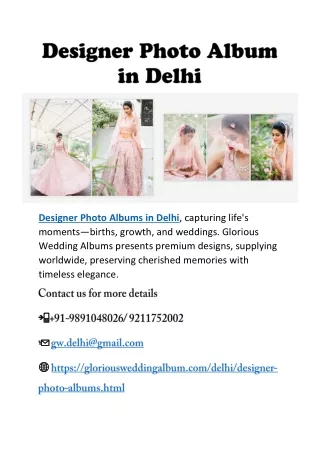 Designer Photo Album in Delhi