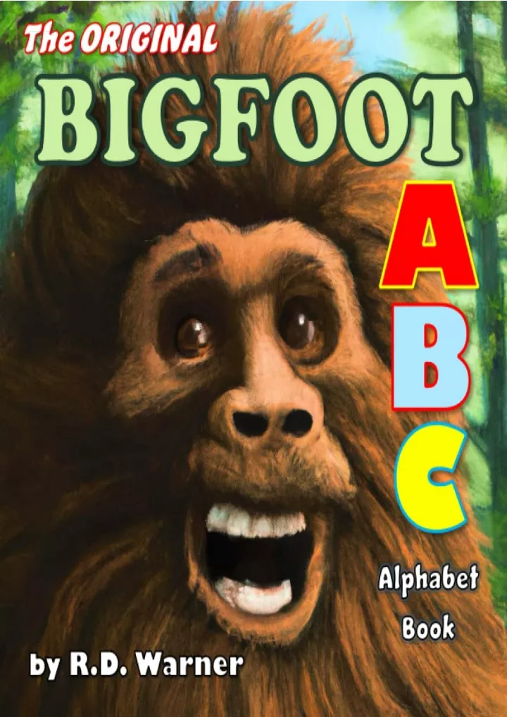 the original bigfoot abc alphabet book