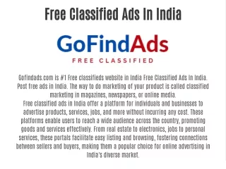 free classified ads in india