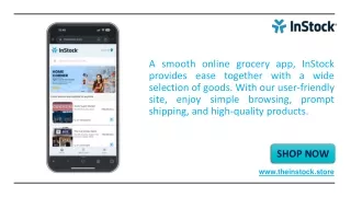 InStock- Online Grocery Shopping