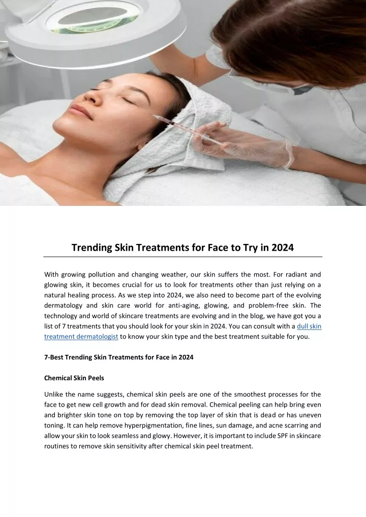 PPT Trending Skin Treatments For Face To Try In 2024 PowerPoint   Trending Skin Treatments For Face To Try In 2024 N 