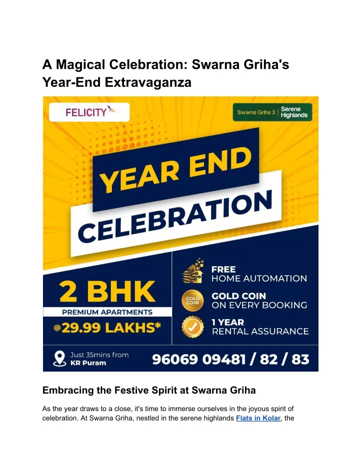 a magical celebration swarna griha s year