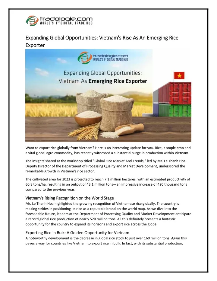 expanding global opportunities vietnam s rise