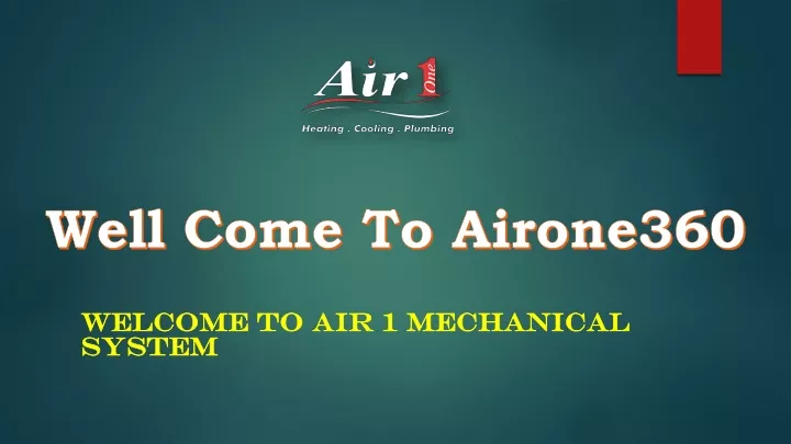 welcome to air 1 mechanical system