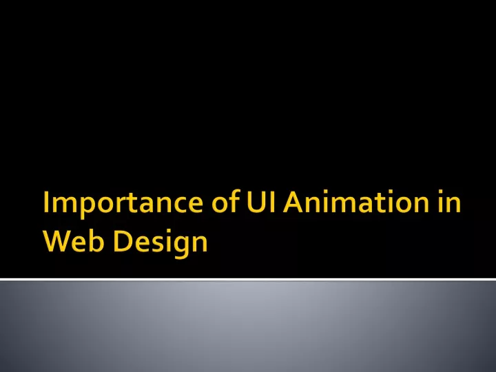 importance of ui animation in web design
