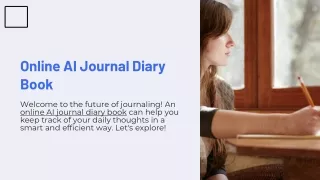 Smart Journaling with AI: Online Journal Diary