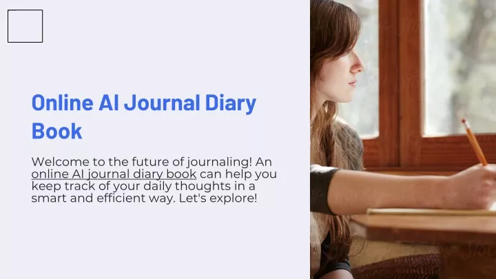 online ai journal diary book