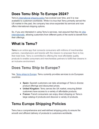 Does Temu Ship To Europe (1)