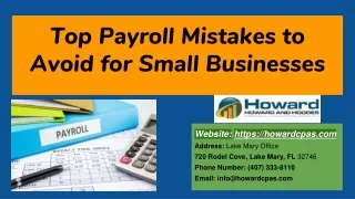 Top Payroll Mistakes to Avoid for Small Businesses
