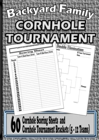 Ebook❤️(Download )⚡️ Backyard Family Cornhole Tournament: Complete Cornhole Tournament Par