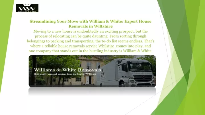 streamlining your move with william white expert