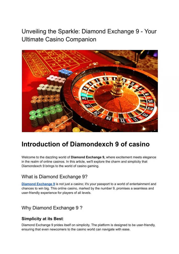 unveiling the sparkle diamond exchange 9 your