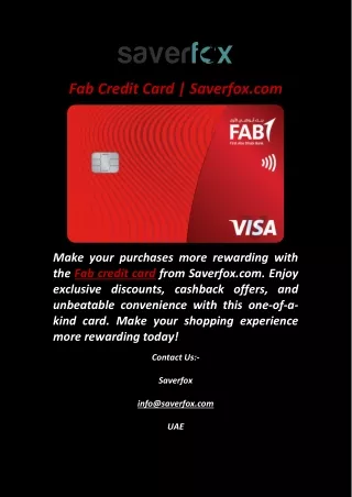 Fab credit card