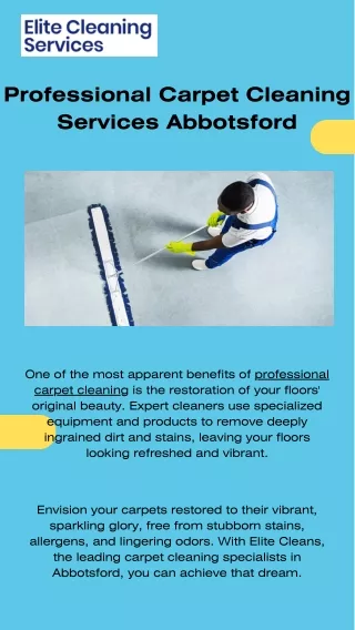 Experience Exceptional Carpet Cleaning with Elite Cleans in Abbotsford (1)
