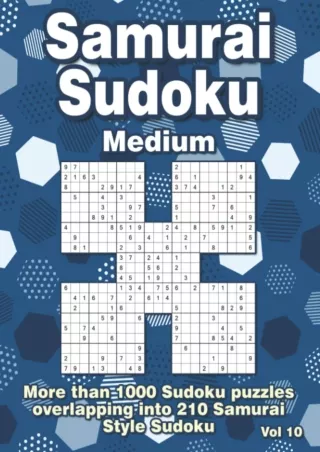 Download ⚡️[EBOOK]❤️ Samurai Sudoku: Medium Samurai Sudoku Puzzle Book for Adults (German