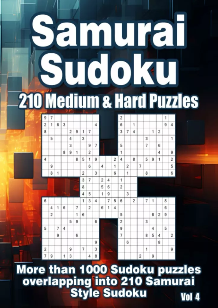 samurai sudoku for advanced 210 intermediate hard