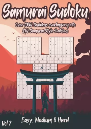 Download ⚡️ Samurai Sudoku Large Print: Sudoku Samurai Puzzle Book for Adults with more th